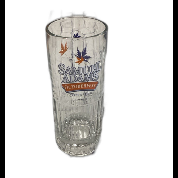 Samual Adam’s Octoberfest “Fest with the Best” Graphic Glass Beer Stein - Picture 1 of 4